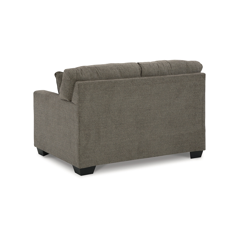 Bowery Hill Contemporary Corner-blocked frame Chocolate Loveseat