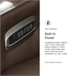 Bowery Hill Leather Contemporary Tobacco Finish Power Recliner