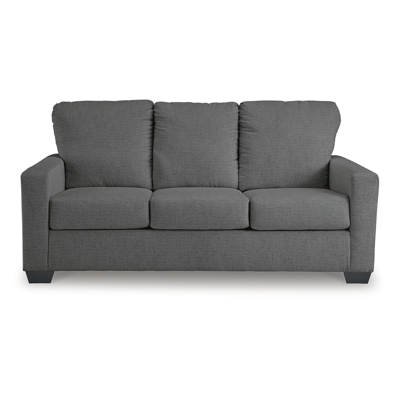 Bowery Hill Contemporary Corner-blocked frame Pewter Full Sofa Sleeper