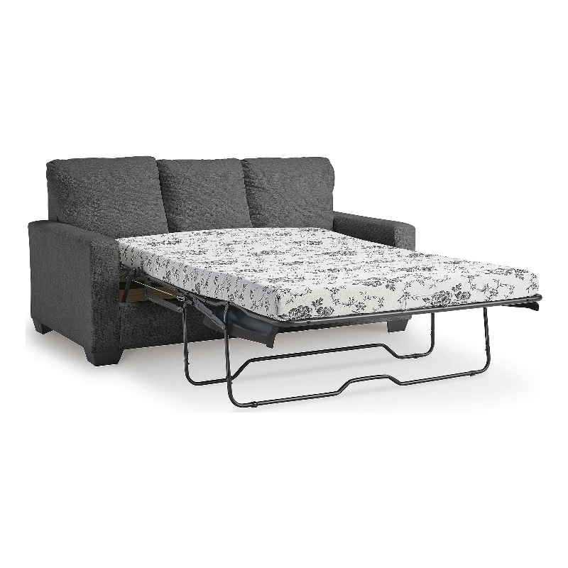 Bowery Hill Contemporary Corner-blocked frame Pewter Full Sofa Sleeper