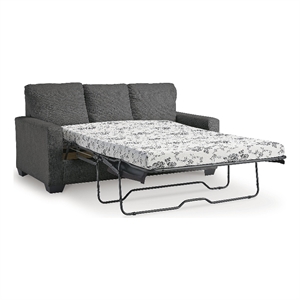 Bowery Hill Contemporary Corner-blocked frame Pewter Full Sofa Sleeper