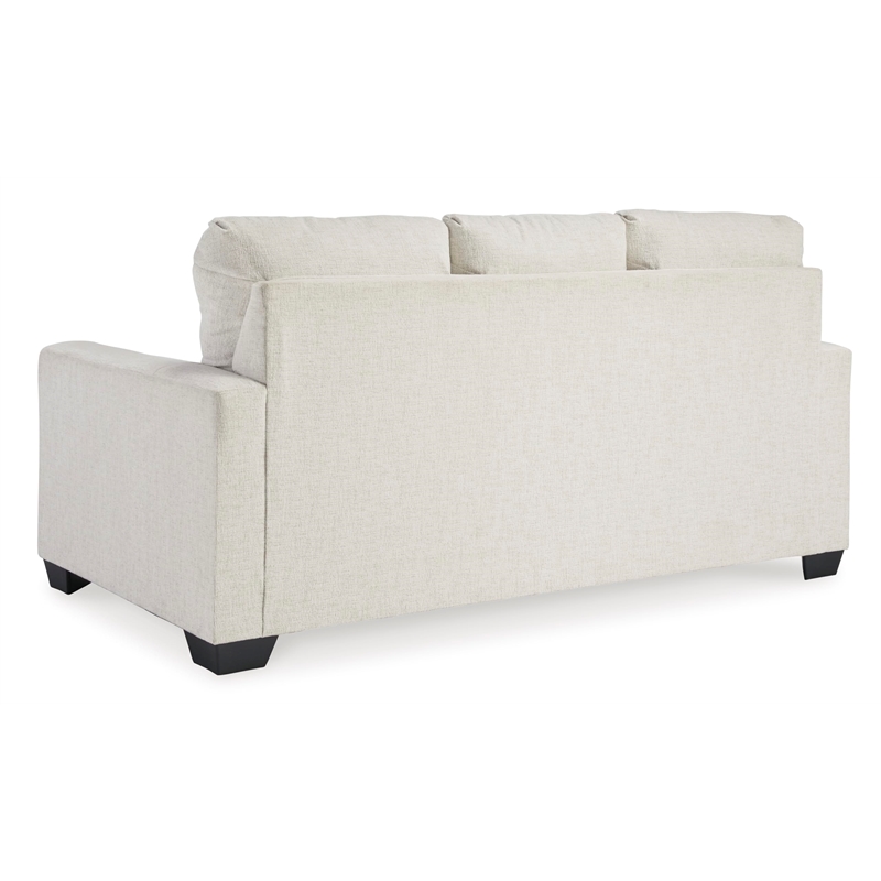Bowery Hill Contemporary Corner-blocked frame White Full Sofa Sleeper