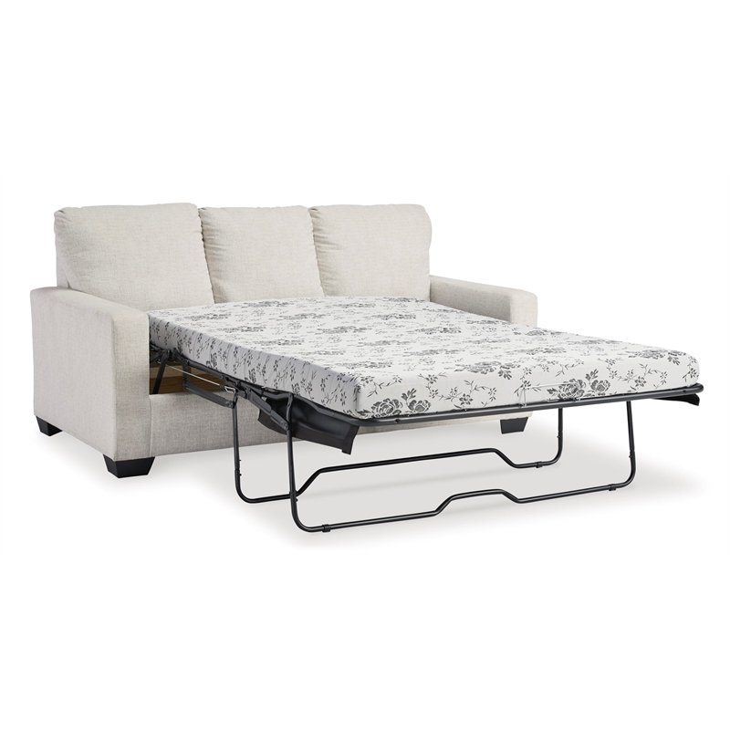 Bowery Hill Contemporary Corner-blocked frame White Full Sofa Sleeper