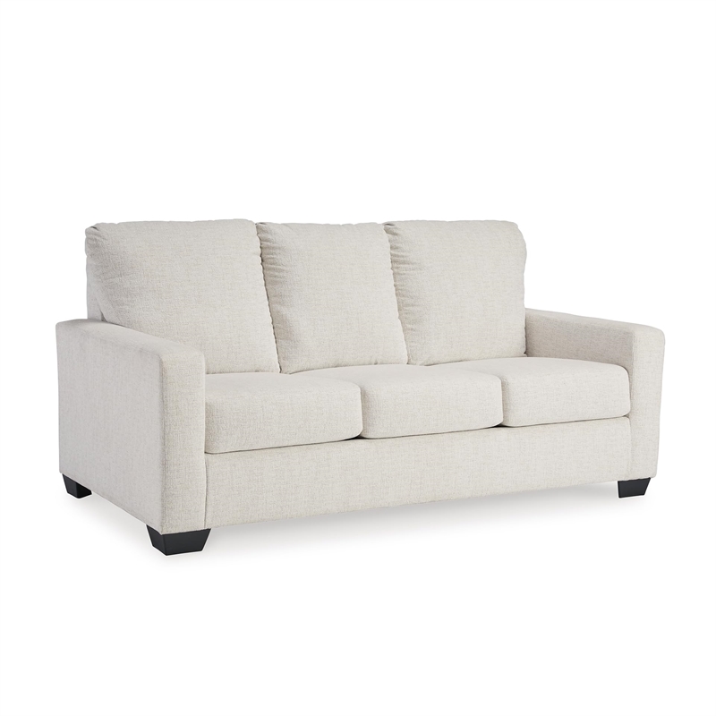 Bowery Hill Contemporary Corner-blocked frame White Full Sofa Sleeper