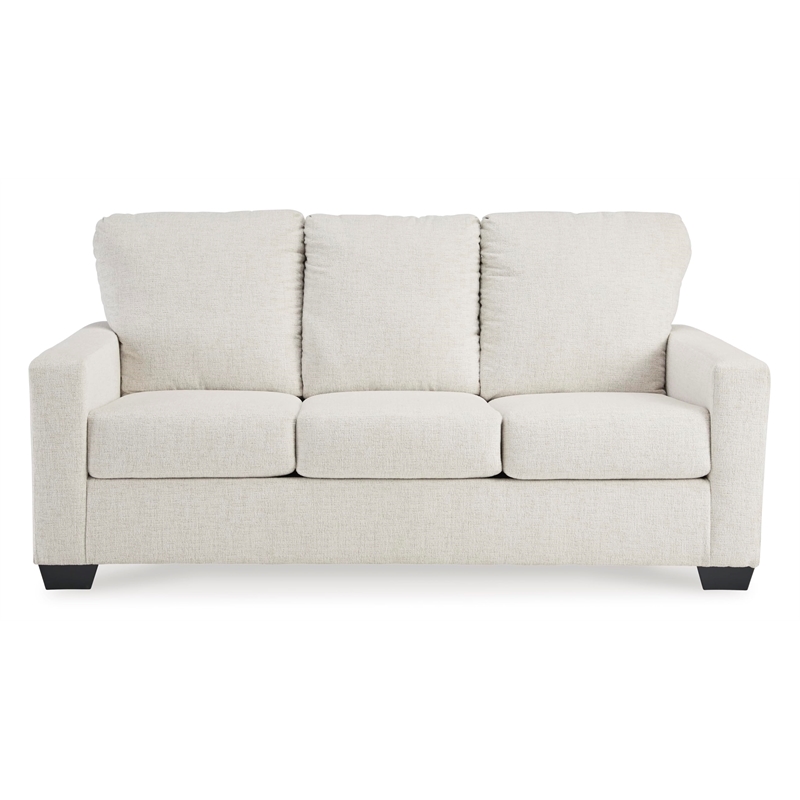 Bowery Hill Contemporary Corner-blocked frame White Full Sofa Sleeper