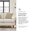 Bowery Hill Transitional Corner-blocked frame Sandstone Loveseat