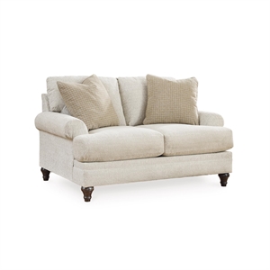 Bowery Hill Transitional Corner-blocked frame Sandstone Loveseat