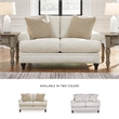 Bowery Hill Transitional Corner-blocked frame Sandstone Loveseat