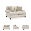 Bowery Hill Transitional Corner-blocked frame Sandstone Loveseat