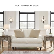 Bowery Hill Transitional Corner-blocked frame Sandstone Loveseat