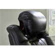 Bowery Hill Contemporary Black Power Reclining Loveseat with Console