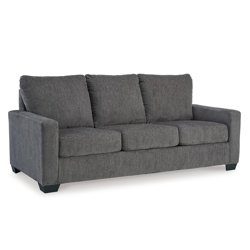 Bowery Hill Contemporary Corner-blocked frame Pewter Queen Sofa Sleeper
