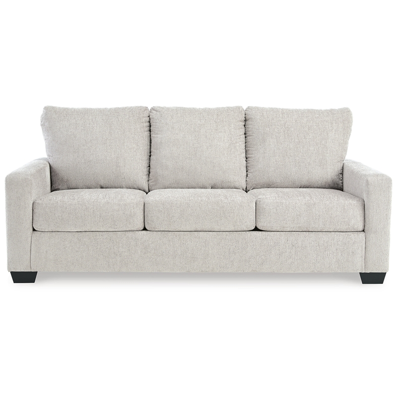 Bowery Hill Contemporary Corner-blocked frame White Queen Sofa Sleeper