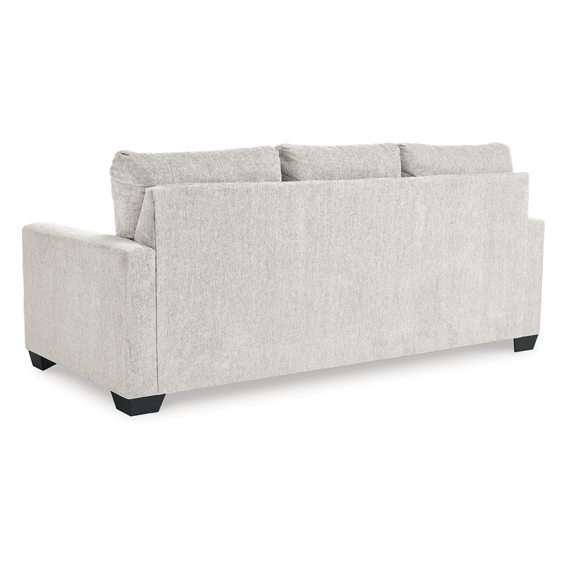 Bowery Hill Contemporary Corner-blocked frame White Queen Sofa Sleeper