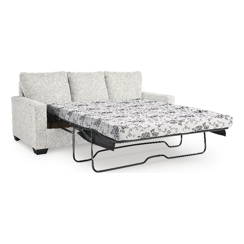 Bowery Hill Contemporary Corner-blocked frame White Queen Sofa Sleeper