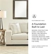 Bowery Hill Corner-blocked frame Loveseat with Decorative Accent Pillows