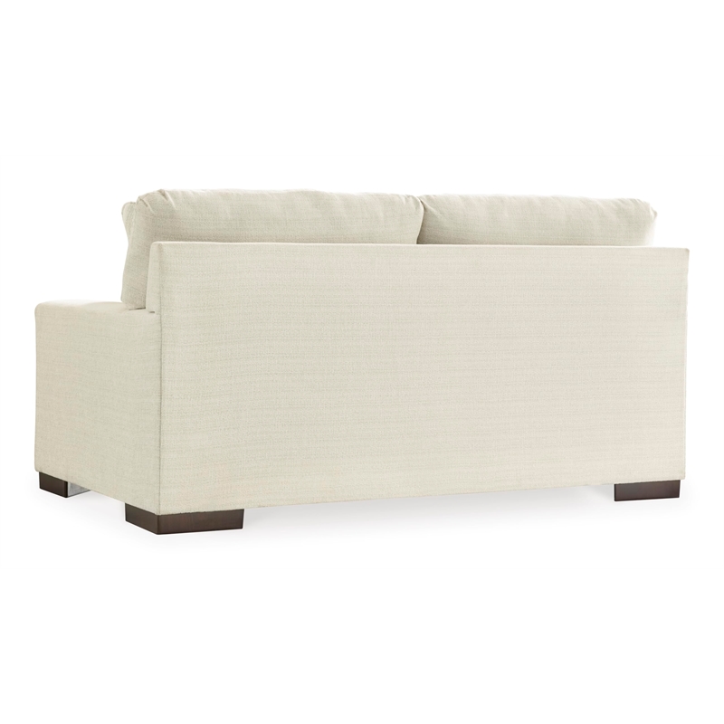 Bowery Hill Corner-blocked frame Loveseat with Decorative Accent Pillows