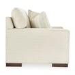 Bowery Hill Corner-blocked frame Loveseat with Decorative Accent Pillows