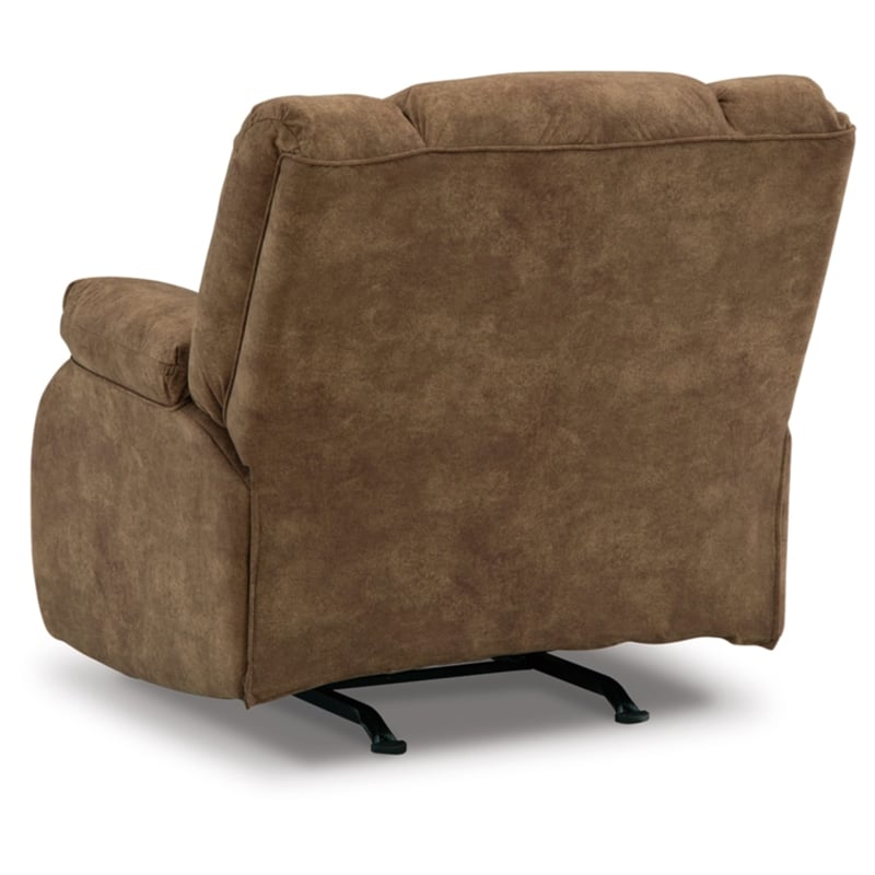 Bowery Hill Faux Leather Contemporary Pull-tab Reclining Motion Brindle Recliner