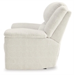 Bowery Hill Polyester Contemporary Off White Oversized Power Recliner