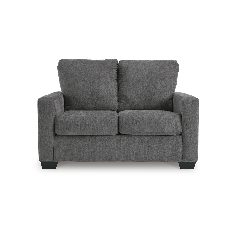 Bowery Hill Contemporary Corner-blocked frame Pewter Twin Sofa Sleeper