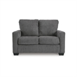 Bowery Hill Contemporary Corner-blocked frame Pewter Twin Sofa Sleeper