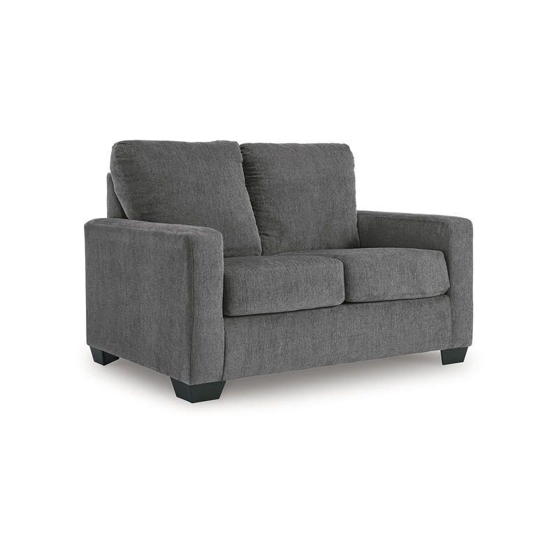 Bowery Hill Contemporary Corner-blocked frame Pewter Twin Sofa Sleeper