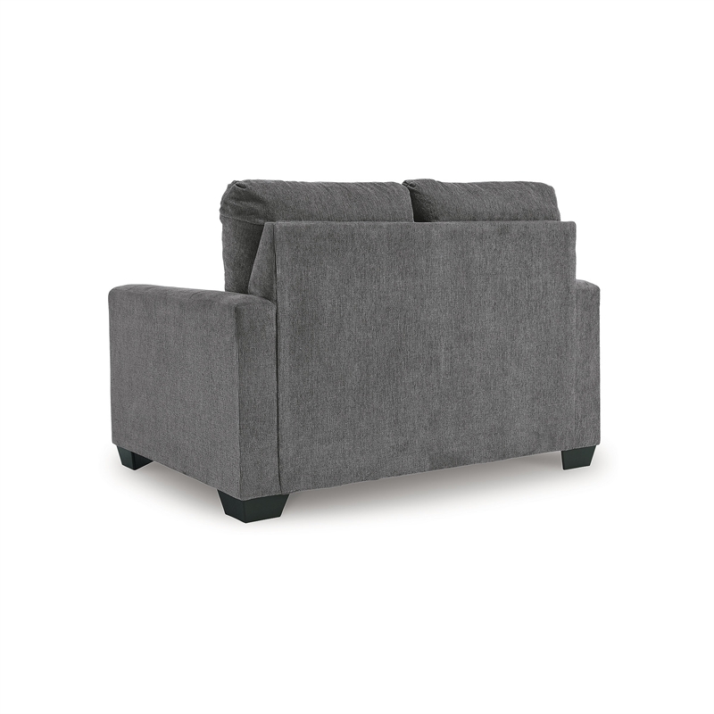 Bowery Hill Contemporary Corner-blocked frame Pewter Twin Sofa Sleeper