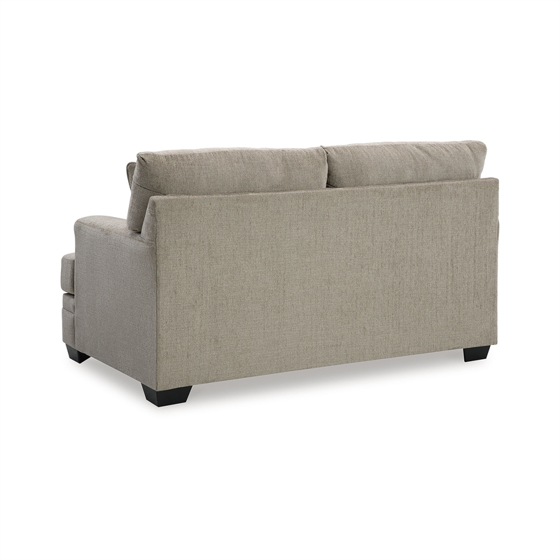 Bowery Hill Contemporary Corner-blocked frame Brown Loveseat