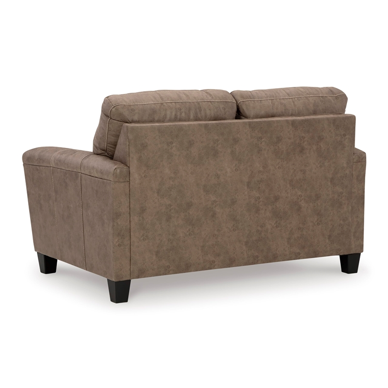 Bowery Hill Contemporary Corner-blocked frame Fossil Loveseat