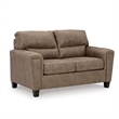 Bowery Hill Contemporary Corner-blocked frame Fossil Loveseat