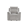 Bowery Hill Polyester Contemporary Ash Finish Power Recliner
