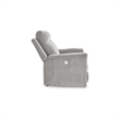 Bowery Hill Polyester Contemporary Ash Finish Power Recliner