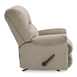Bowery Hill Polyester Contemporary One-pull Reclining Motion Taupe Recliner