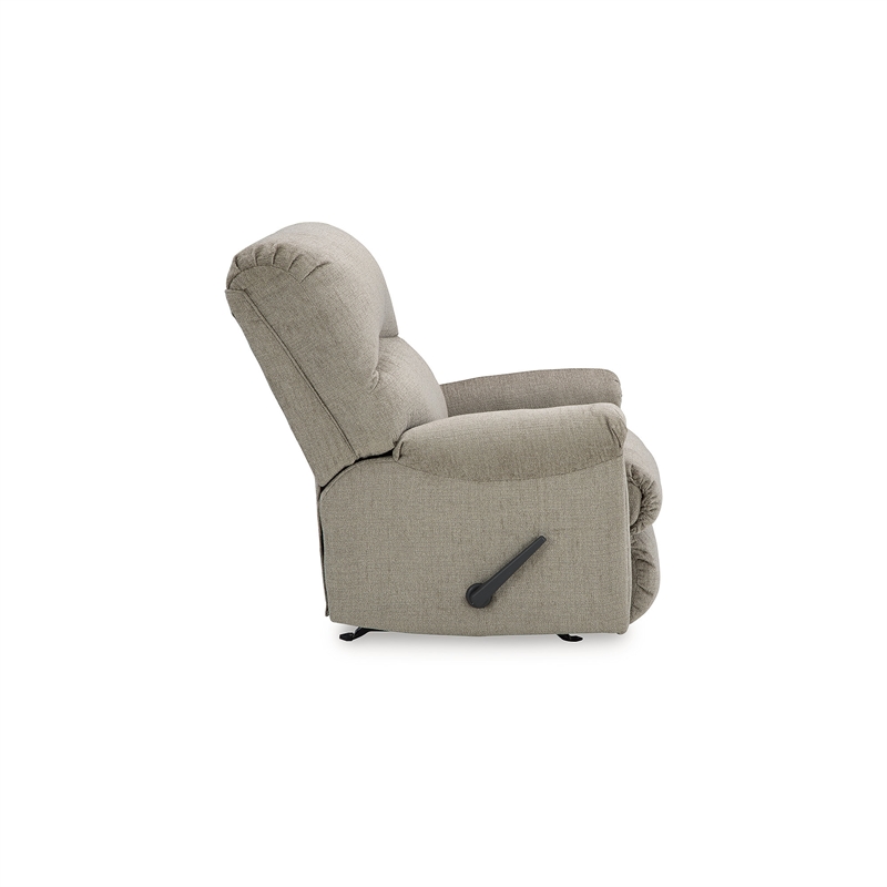 Bowery Hill Polyester Contemporary One-pull Reclining Motion Taupe Recliner