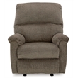 Bowery Hill Polyester Contemporary One-pull Reclining Motion Nutmeg Recliner