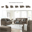 Bowery Hill Polyester Contemporary One-pull Reclining Motion Nutmeg Recliner