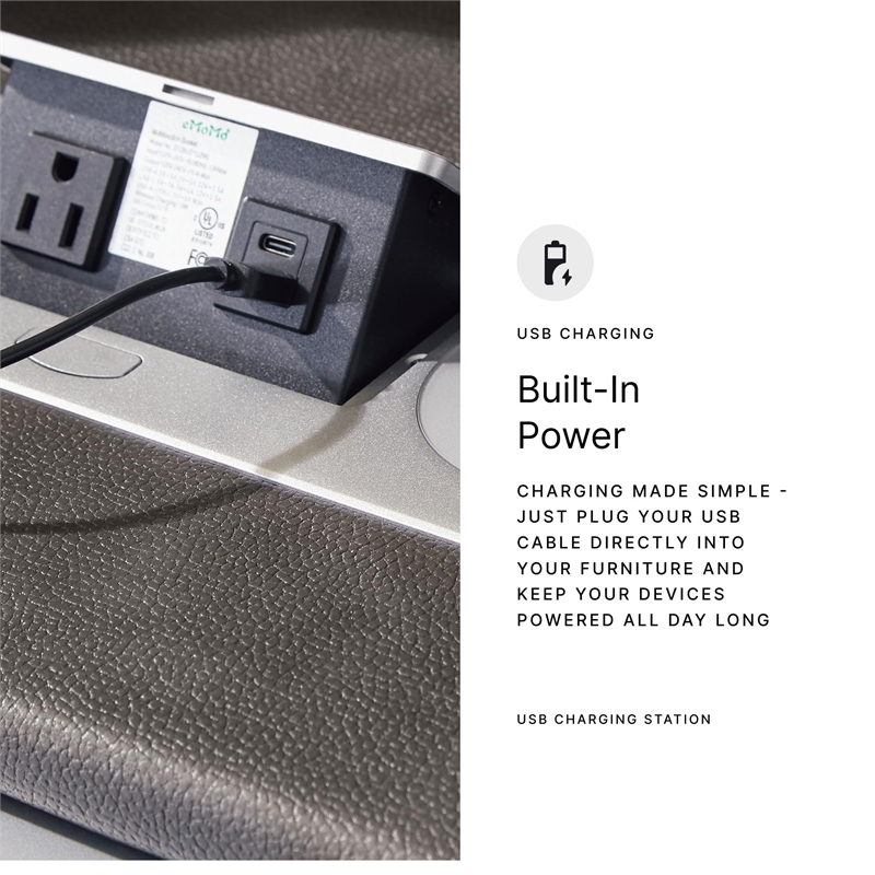 Bowery Hill Faux Leather Contemporary Brown Power Reclining Sofa