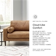 Bowery Hill Faux Leather Contemporary Corner-blocked frame Caramel Sofa