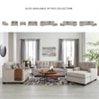 Bowery Hill Polyester Contemporary Corner-blocked frame Pebble Sofa