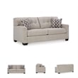 Bowery Hill Polyester Contemporary Corner-blocked frame Pebble Sofa