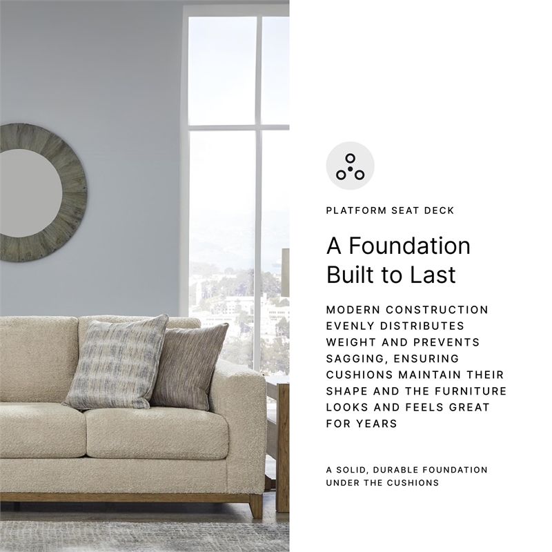 Bowery Hill Polyester Traditional Corner-blocked frame Desert Sofa