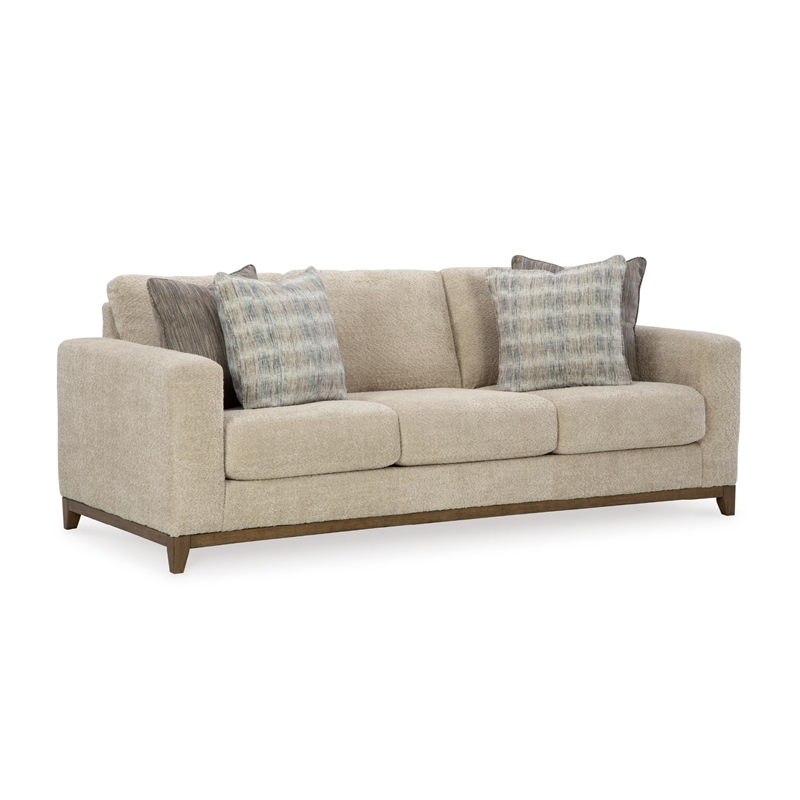 Bowery Hill Polyester Traditional Corner-blocked frame Desert Sofa