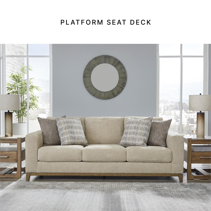 Bowery Hill Polyester Traditional Corner-blocked frame Desert Sofa