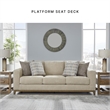 Bowery Hill Polyester Traditional Corner-blocked frame Desert Sofa