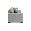 Bowery Hill Polyester Contemporary Corner-blocked frame Flannel Sofa