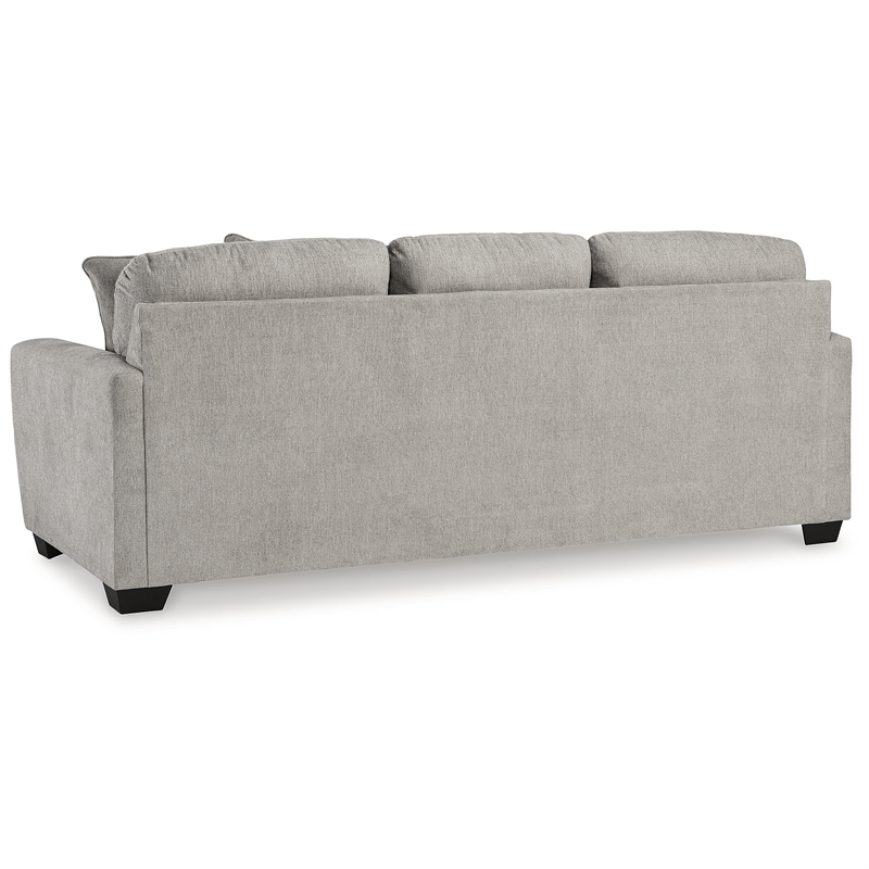 Bowery Hill Polyester Contemporary Corner-blocked frame Flannel Sofa