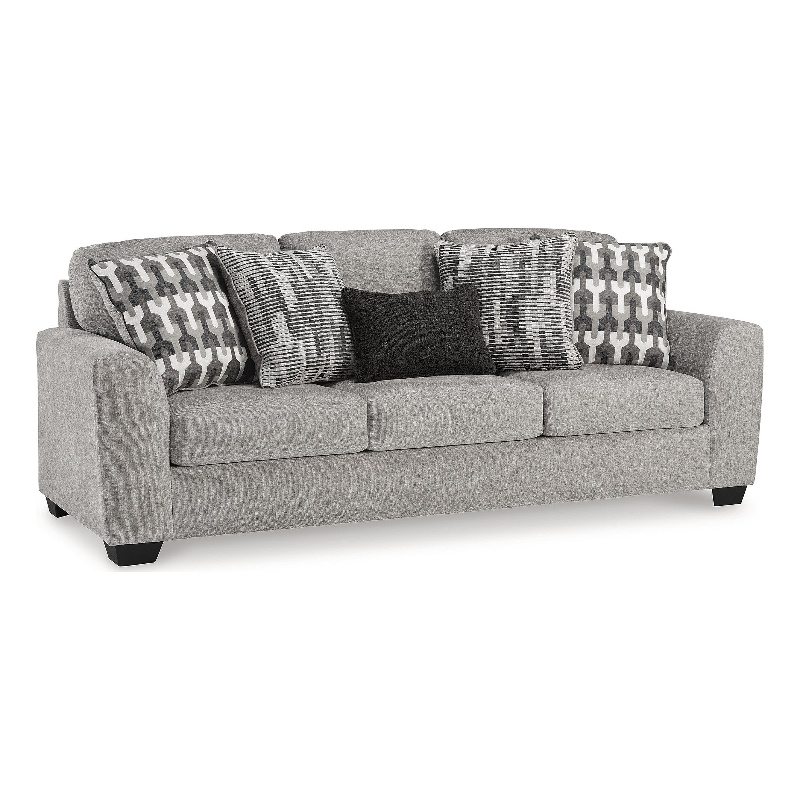 Bowery Hill Polyester Contemporary Corner-blocked frame Flannel Sofa
