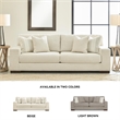 Bowery Hill Polyester Contemporary Corner-blocked frame Sofa
