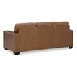 Bowery Hill Leather Contemporary Corner-blocked frame Caramel Sofa